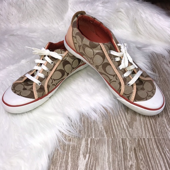 Coach Shoes - Coach Size 9 Brown Barrett Tennis Shoe Sneakers